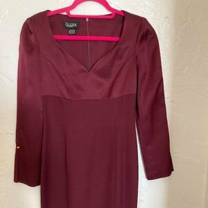 Gillian Vintage 90s Satin and  Polyster cocktail dress 2P